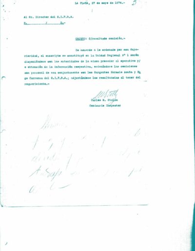 Informe de inteligencia sobre operativo solicitado para obtener información de “elementos izquierdistas” en Moreno. CPM- Fondo DIPPBA- Div. Cen. AyF, Mesa DS, Legajo 1779. Año 1974