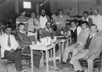 Reunión de trabajadores municipales Club Verónica Década 1970.