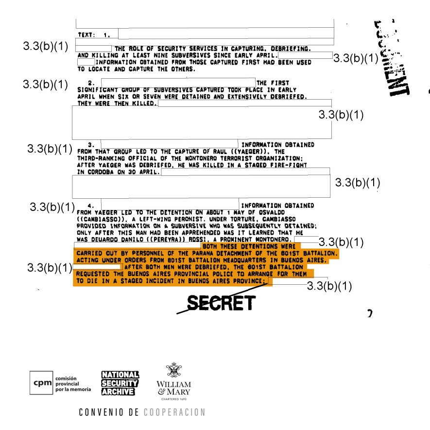 colateral Agencia de viajes Tulipanes Los documentos desclasificados por EEUU que revelan el rol de los servicios  de inteligencia durante el terrorismo de Estado | CPM